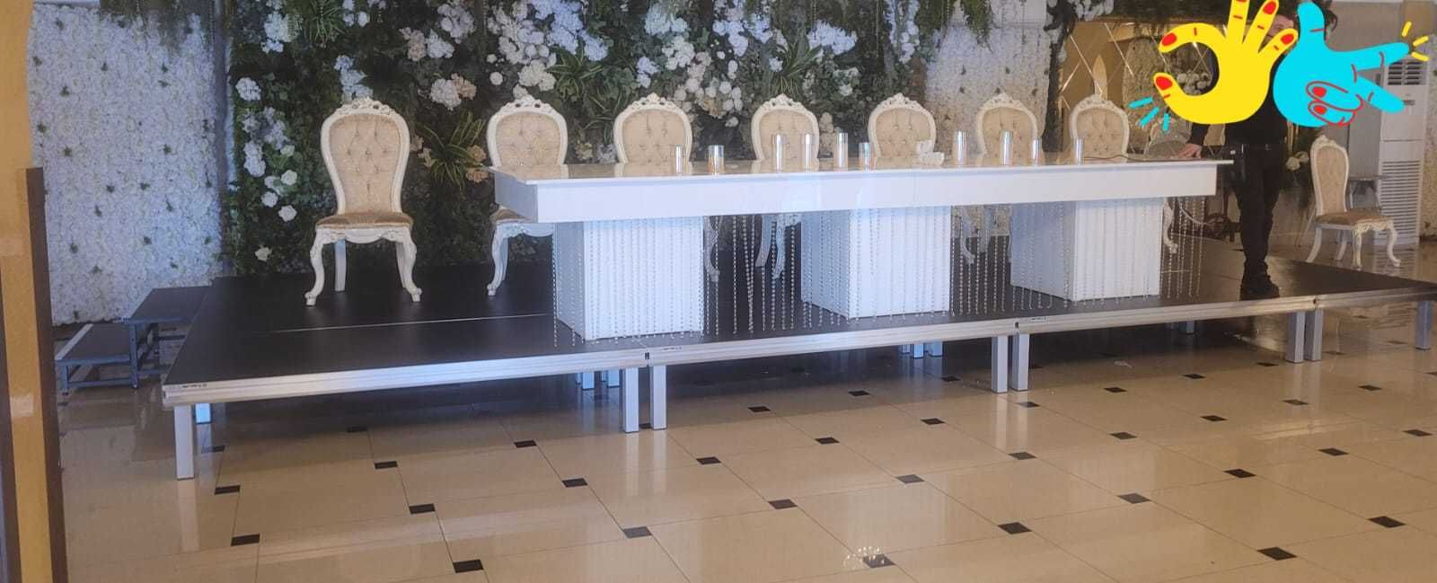 Promotie Set Podium scena evenimente 5x3m gradene Alustage Globaltrus