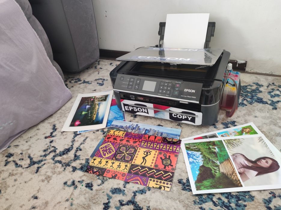 Epson L 650 kopia skanerli 6 ta rangli hama yeri 100% idialni tiniq