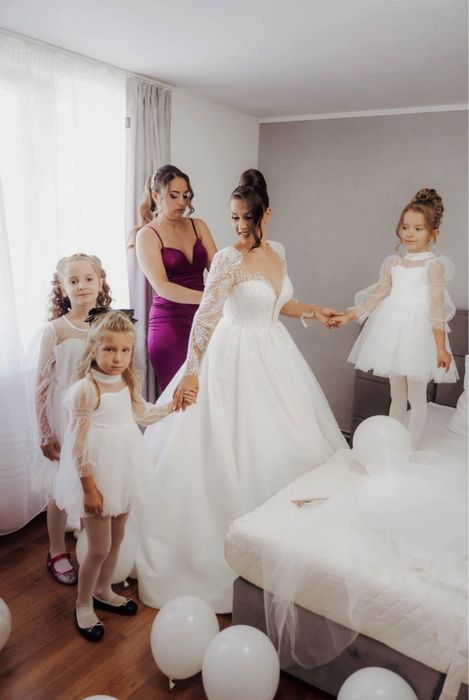 Rochie de mireasa din tafta