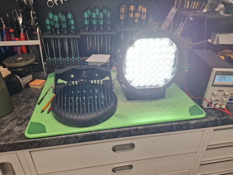 LED кръгли фарове за офроуд 12V, 2x 120W, 24cm