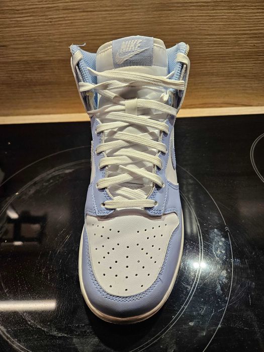 Nike Jordan High Top Light Blue and White