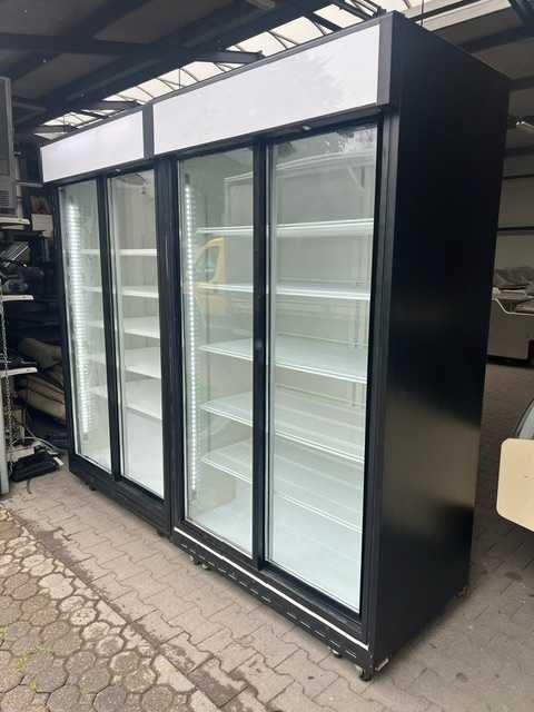 Vitrina frigorifica dublă extra large băuturi lactate mezeluri