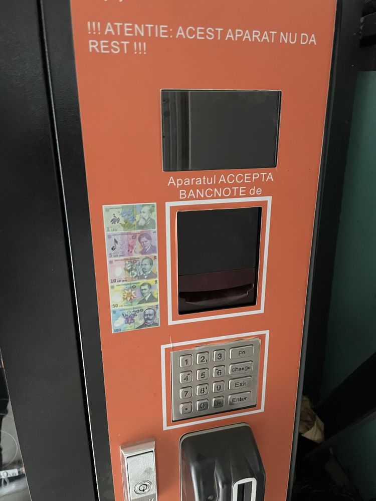 Aparate vanding automat snacks si bauturi