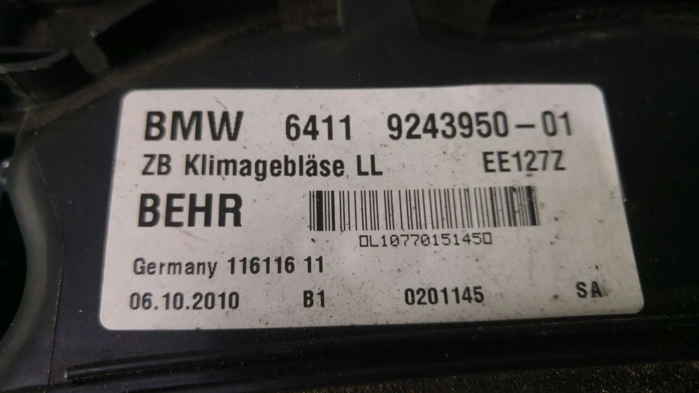 Ventilator aeroterma bord bmw seria 5 f10 f11 924395001