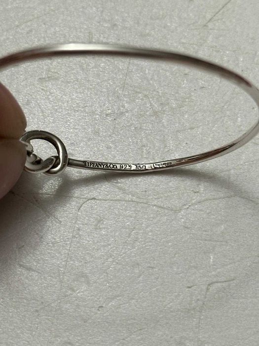 BRATATA ARGINT 925 + AUR 18K - TIFFANY - Hook&Eye Love Knot -Originala