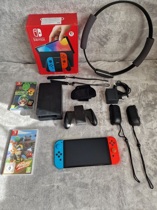 Nintendo switch oled cu Ring Fit