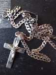lantisor  cu crucifix argint