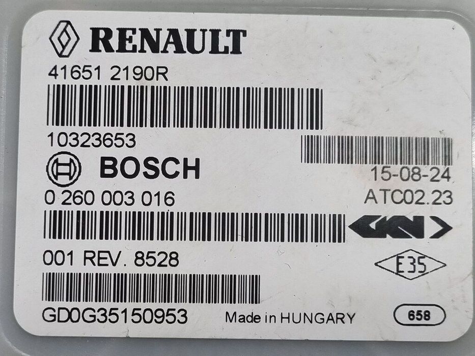 Modul Dacia Duster 2010 - 2013 (1097) 0260003016