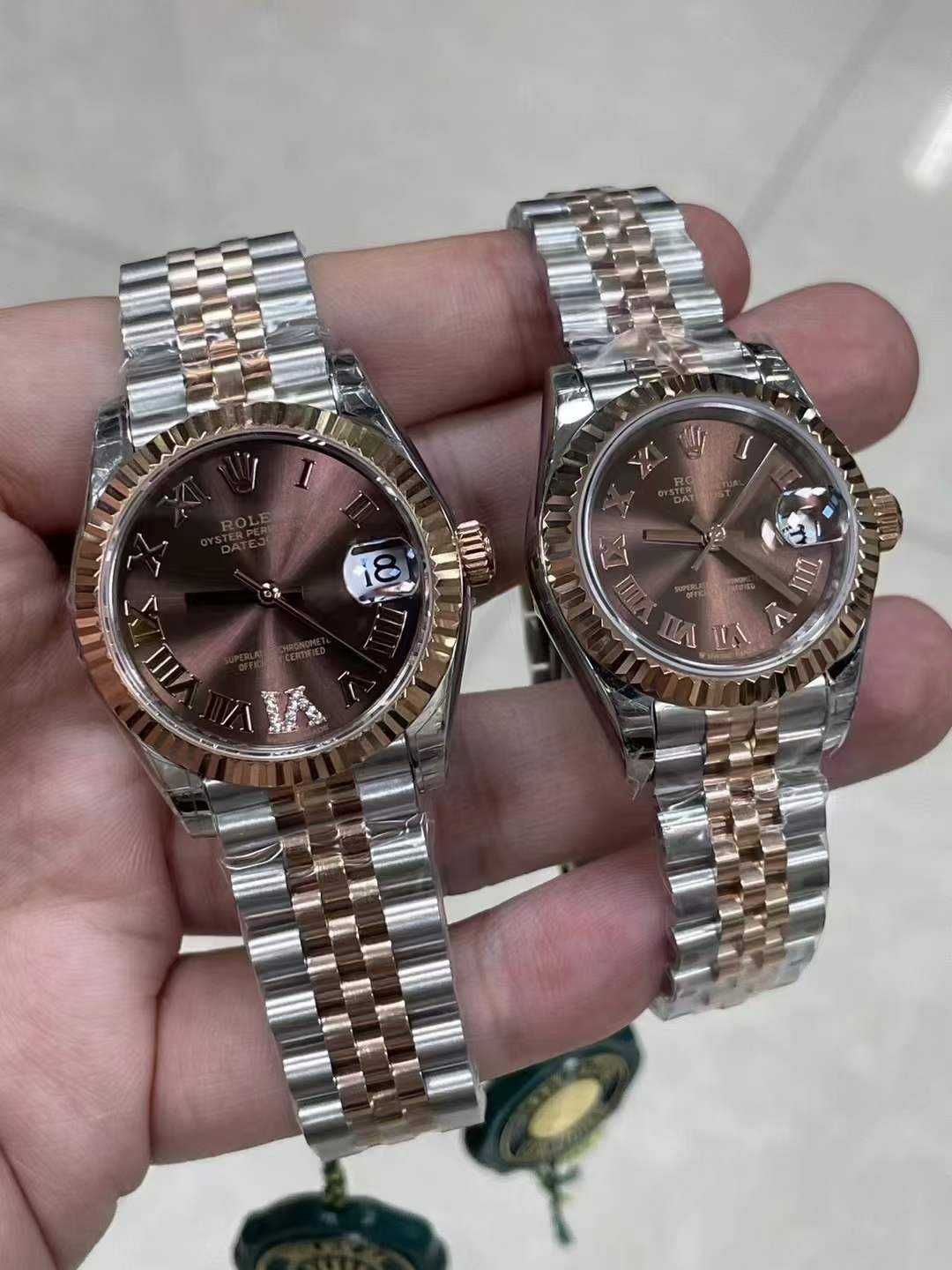 Rolex Datejust 36&31mm розово злато