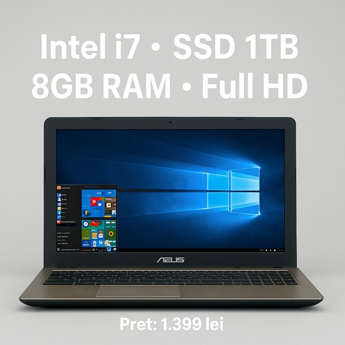 Laptop ASUS i7 SSD 1TB 8GB RAM Full HD