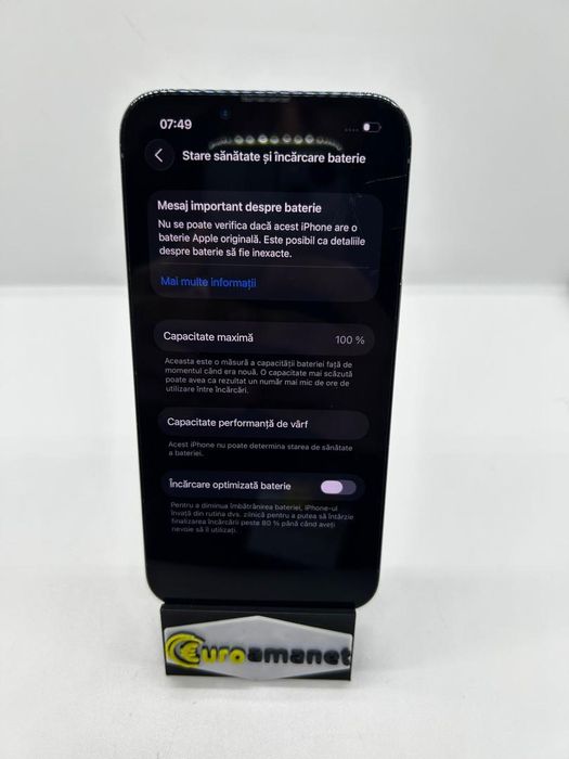 Telefon mobil Apple iPhone 13 Pro, 512GB, 5G, Graphite, 100% -P-