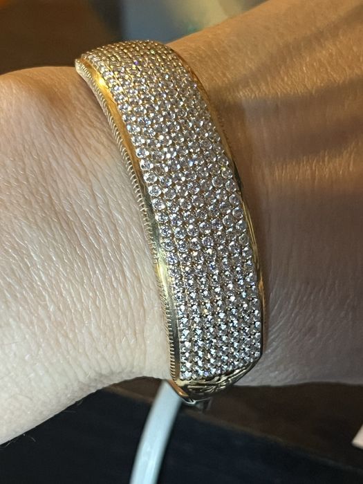 Bratara de argint cu alama si zirconii