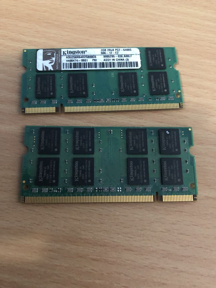 2xmemorie ram ddr2, 2GB