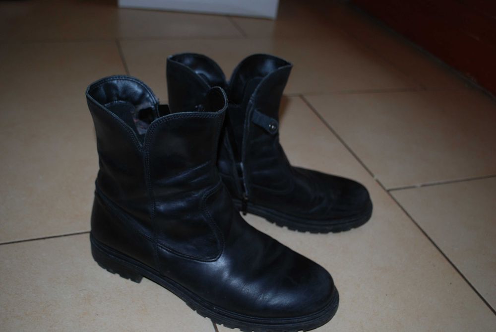 Cizme dama PRIMIGI, piele neagra, marimea 39