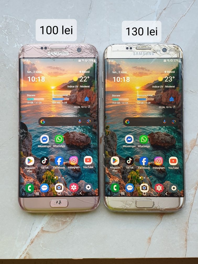 Samsung S7 edge pentru piese functionale