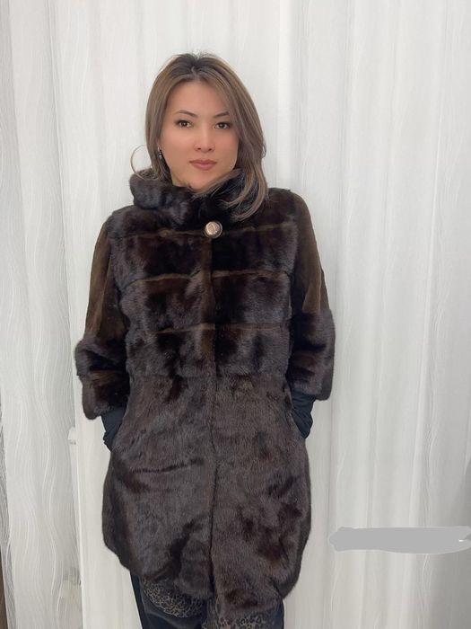 Натуральная  Норковая шуба !