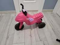 Tricicleta roz pentru copii, fără pedale