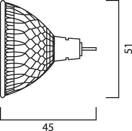 Халогенна дихроична лампа Sylvania 40W 12V Cool beam eco