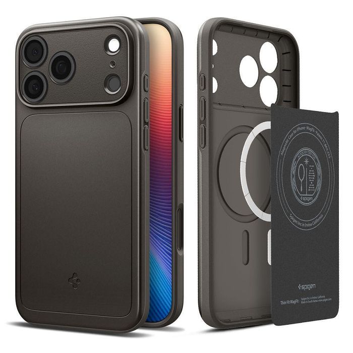 Spigen thin fit mag magsafe - iphone 17 pro - gunmetal