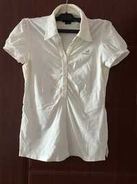 Нова Дамска Блуза с Къс ръкав Бяла риза Летни Блузи Пуловери