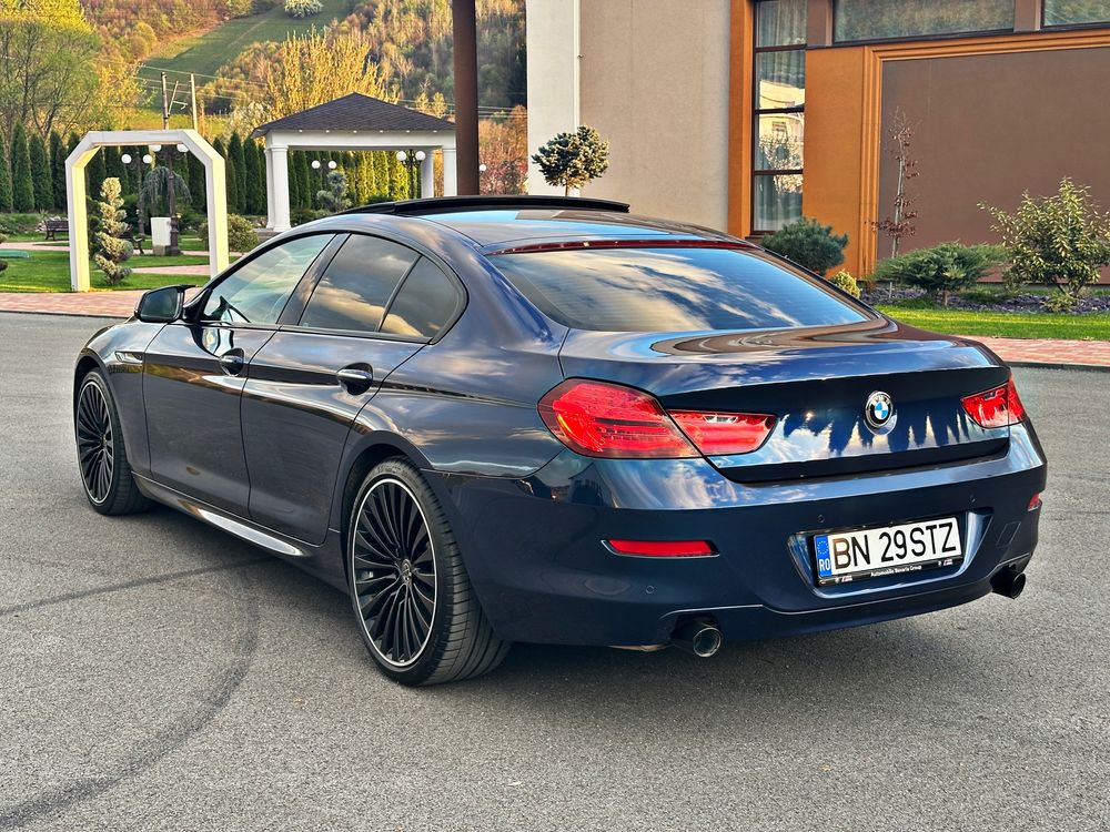 BMW 640D Twin-Turbo , 4 butoane 2014 , culoare rara deep sea blue