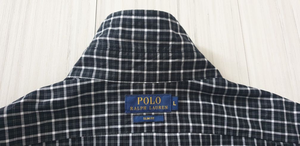 POLO Ralph Lauren Cotton Slim Fit  Size L ОРИГИНАЛ! НОВО! Мъжка Риза!