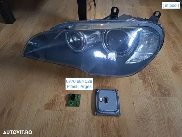 Far AHL xenon stanga modul control lumina viraj calculator ballast lumina xenon originale BMW X5 E70 seria 3 6 x3 x6 E
