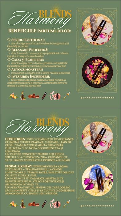 HARMONY BLENDS Parfumuri din Uleiuri Esențiale