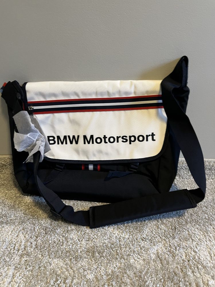 Чанта за Лаптоп BMW Motorsport Messenger-Blue/White/Red New with Tags