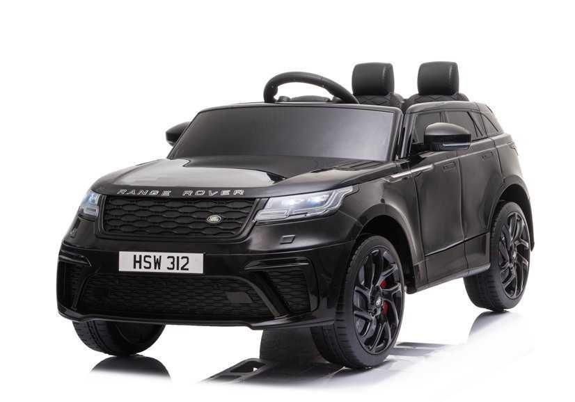Mașinuță electrică Range Rover copii, 12V, 2x45W, piele eco, negru