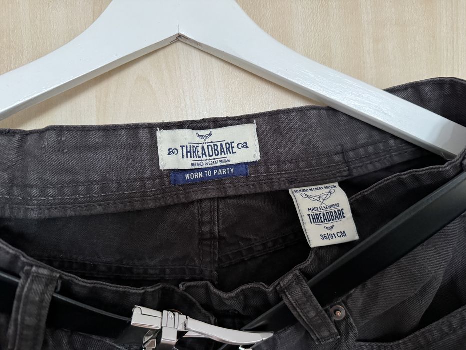 Blugi negri Denim-Threadbre Uk, barbati, 36/91 cm