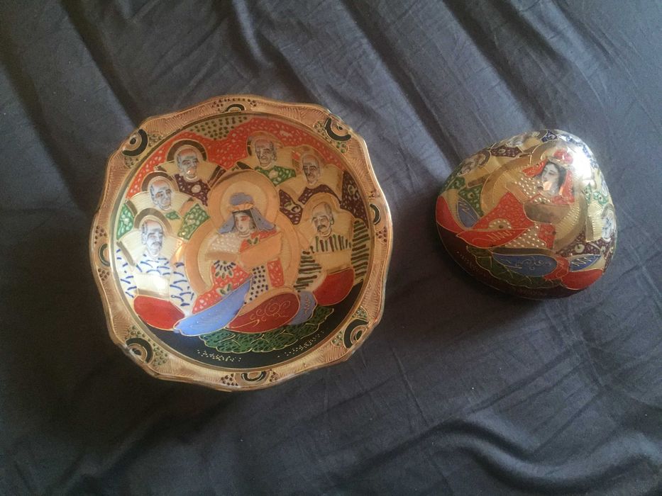 колекция съдове,чинии,купи от Satsuma
