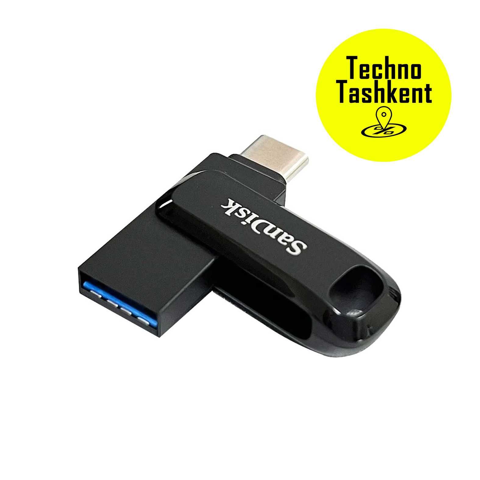 USB/Type C флешка Sandisk Ultra Dual Drive Go 512Gb, USB 3.2 400 Mb/s