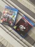 jocuri ps4 the crew si gran turismo. schimb cu fc26 pt ps5
