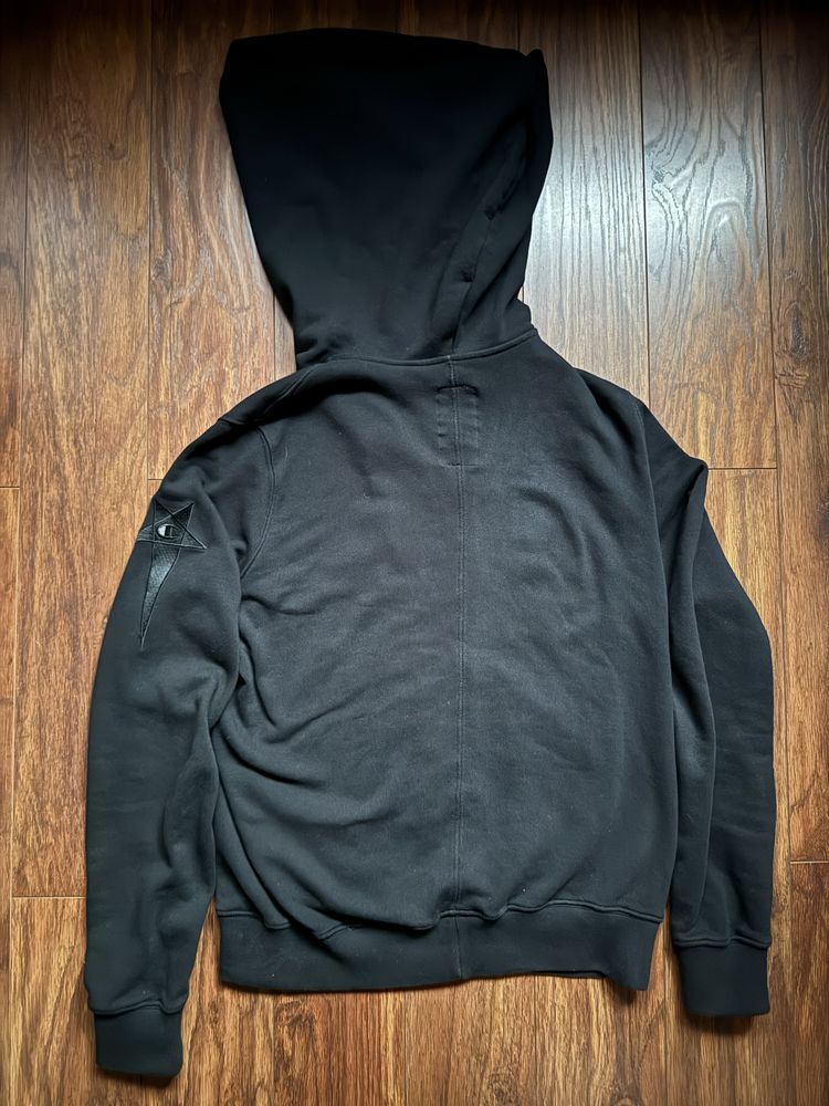 Rick owens x champion mountain hoodie