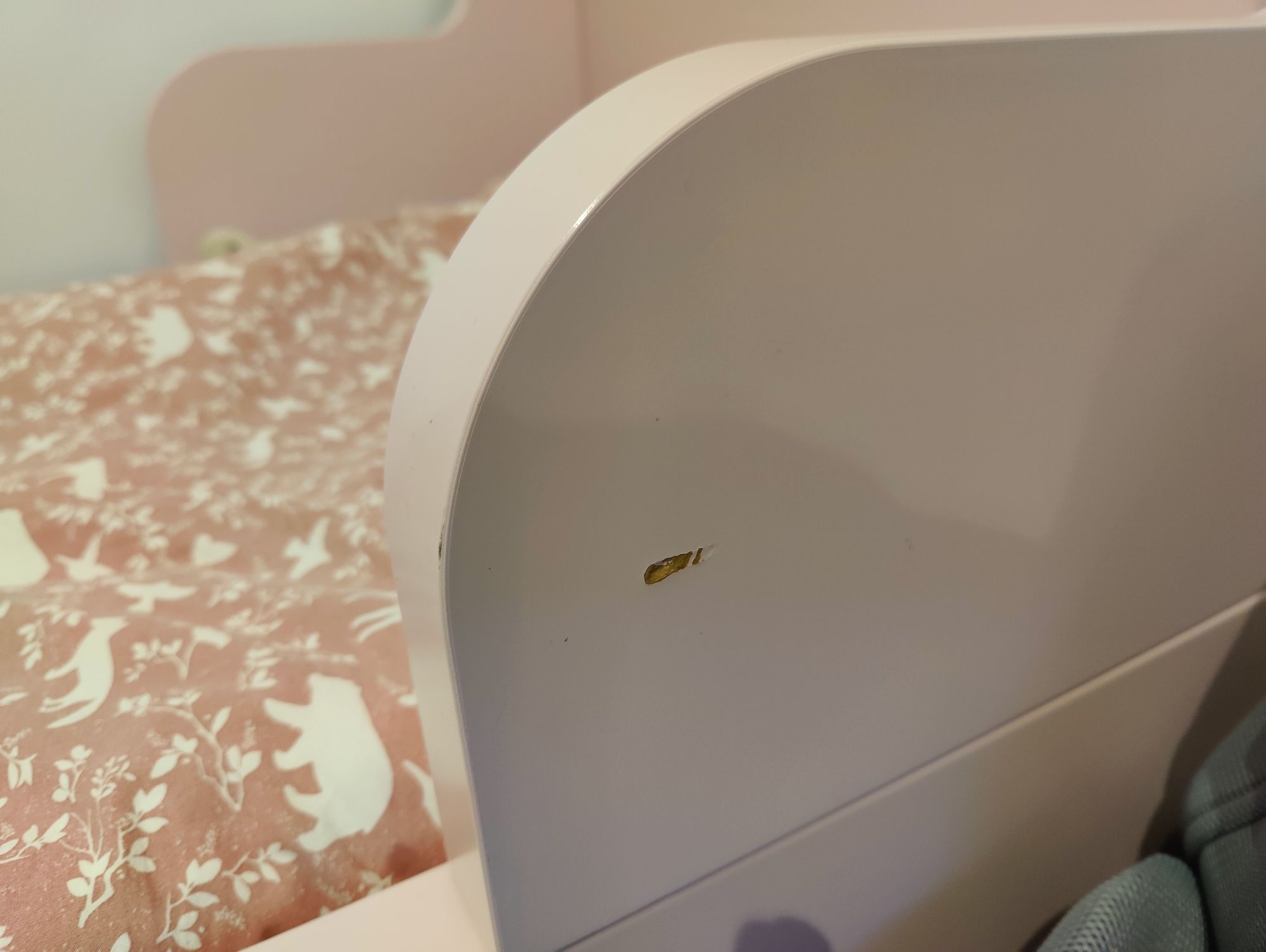 Pat copii extensibil Ikea Busunge Roz deschis - pentru prințese