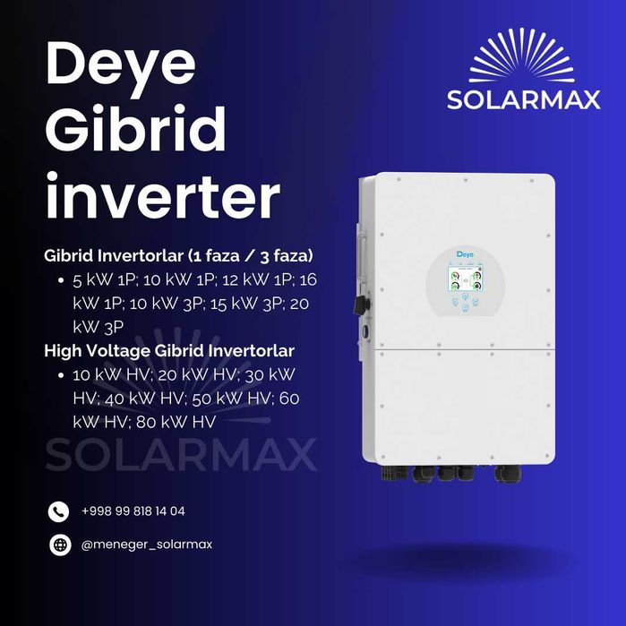 Deye гибрид инвертор | Deye gibrid invertor