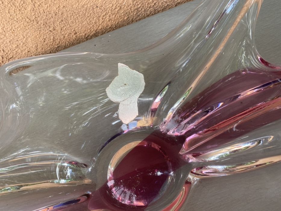 Фруктиера  от разтопено стъкло