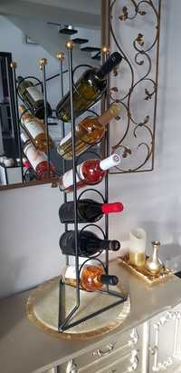 Suport metalic antichizat pentru sticle de vin