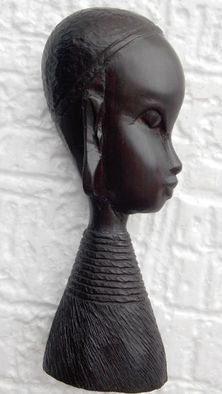 statueta unicat sculptura abanos arta africana de colectie antichitati