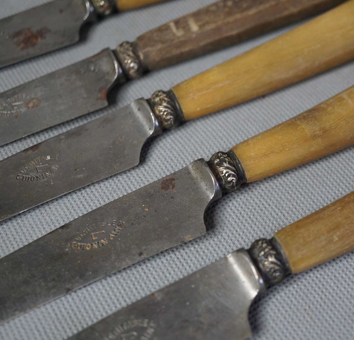 Veritable 5 Стари Френски ножа нож със сребро