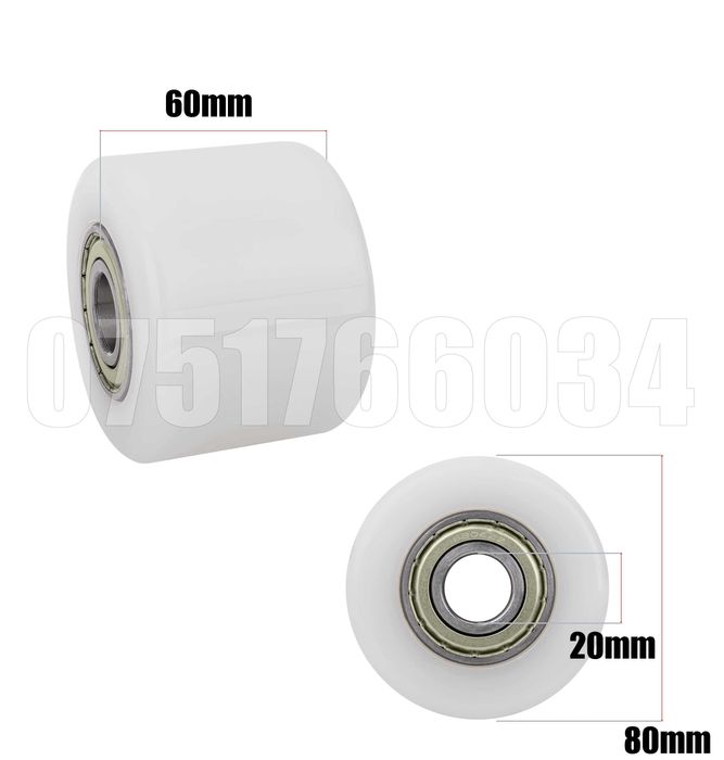 Rola Roata Role Transpalet Hidraulic 80 X 60 X 20 mm Calitate + Rulmen