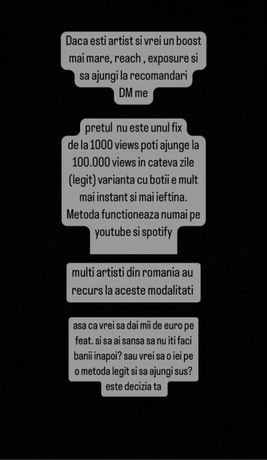 Serivicii spotify/youtube