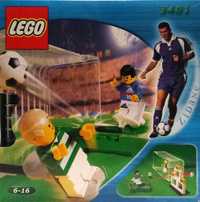 Lego 3401 Soccer Belt Case Set with 2 Minifigures Goal Balls