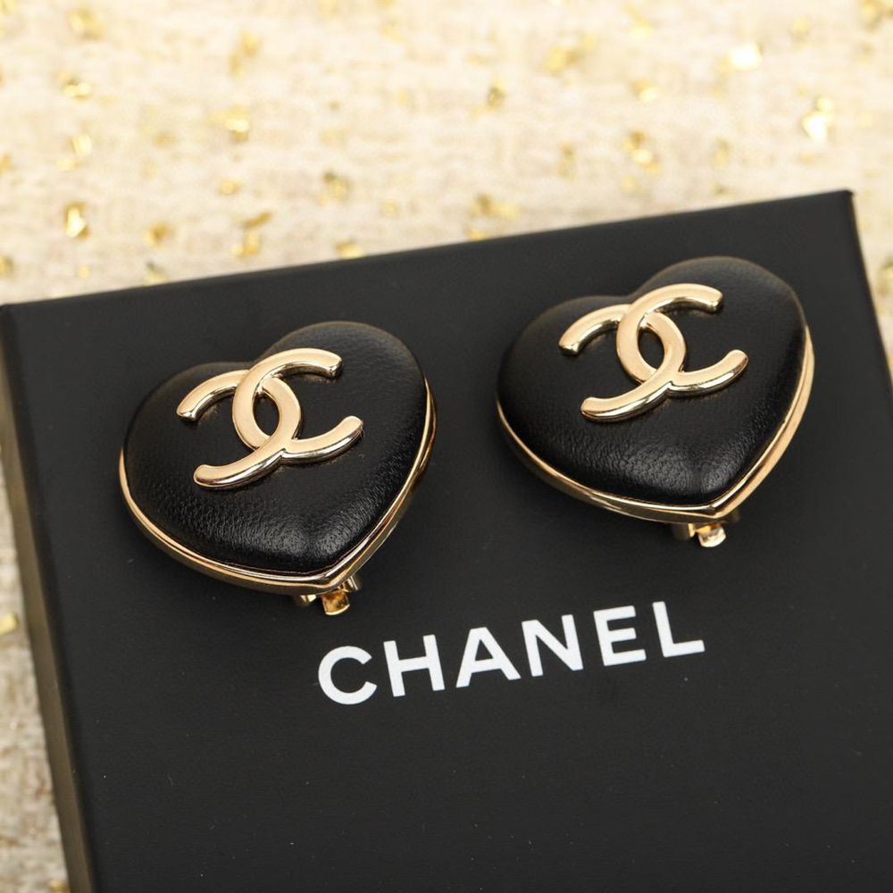 Серьги клипсы шанель chanel