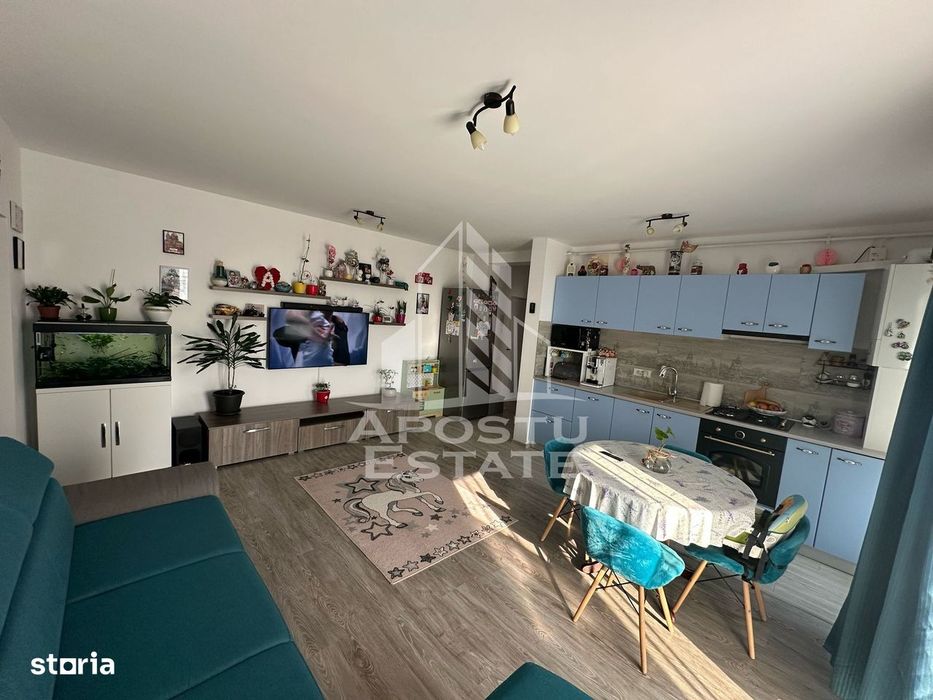 Apartament cu 3camere mobilat la etaj intermediar, in Giroc la asfalt.
