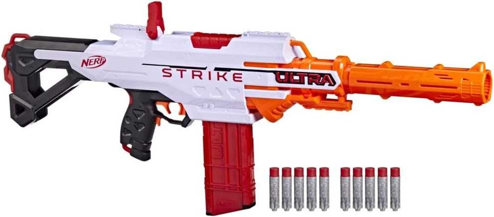 Nerf Ultra Strike Голям Моторизиран Бластер с 10 стрелички Нърф Помпа