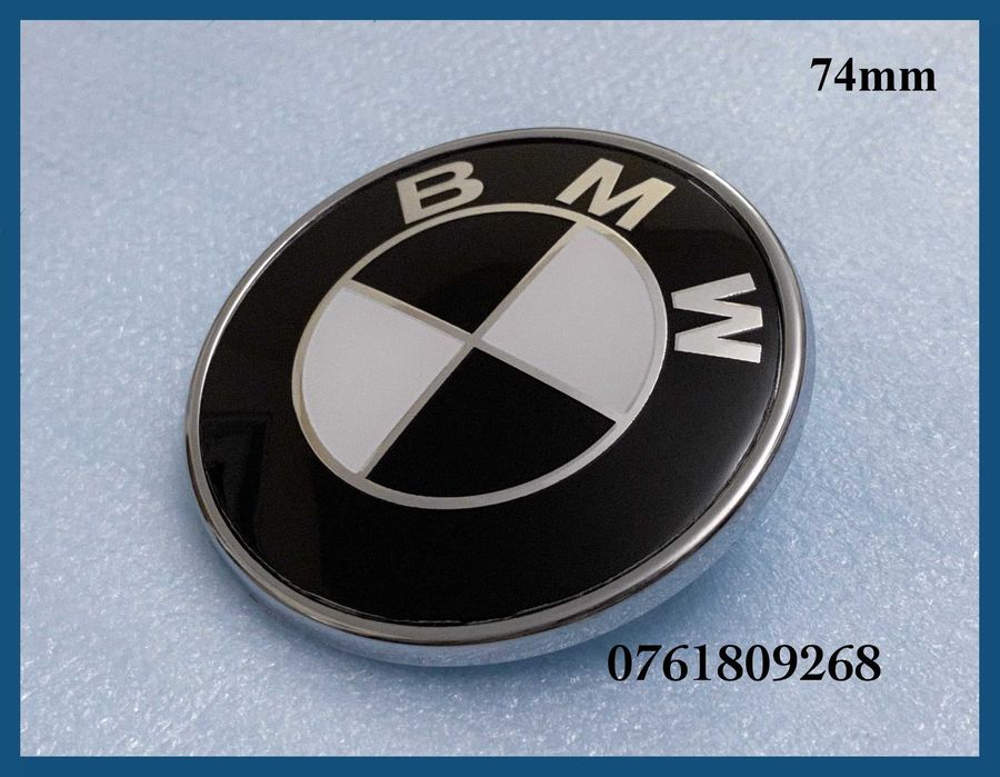 Embleme logo BMW pentru capota / portbagaj 74 / 78 / 82mm
