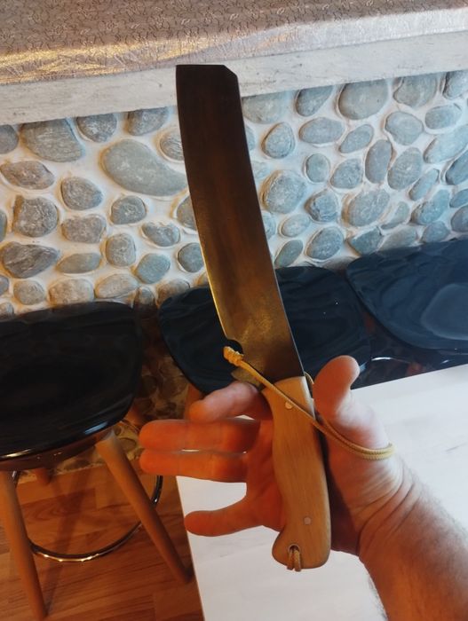 Cuțit bushcraft sheeptoe, oțel 50CrV4 (5160)