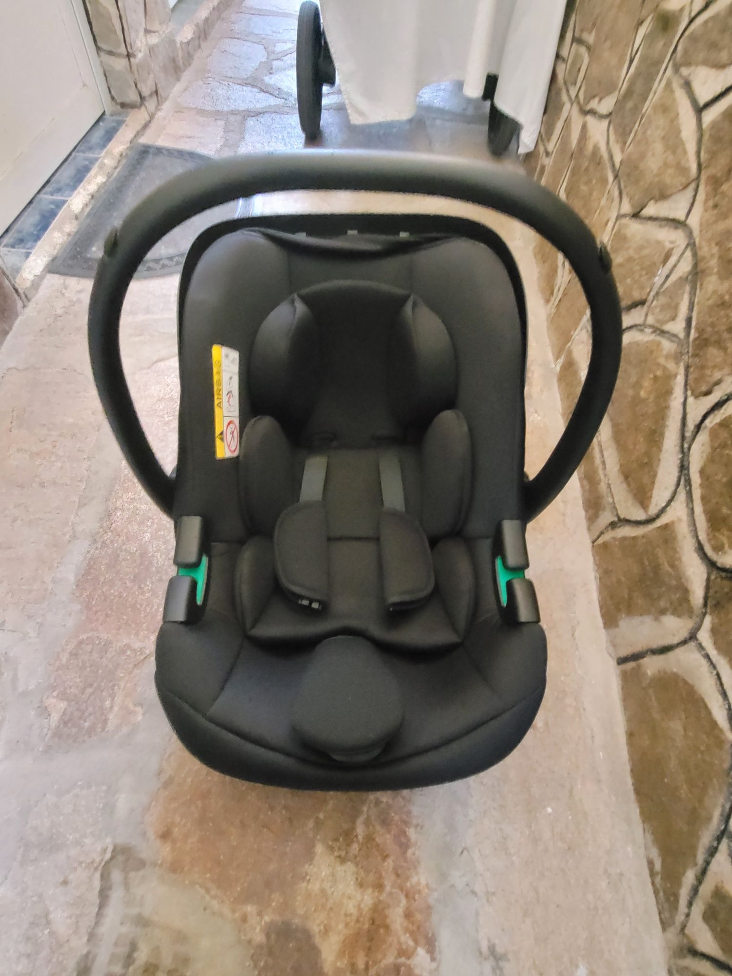 KIKKA BOO Стол за кола-кошница I-PRIME I-SIZE (45-87 см) BLACK